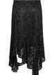 Jupe midi en dentelle avec sequins, Noir, Packshot image number 1