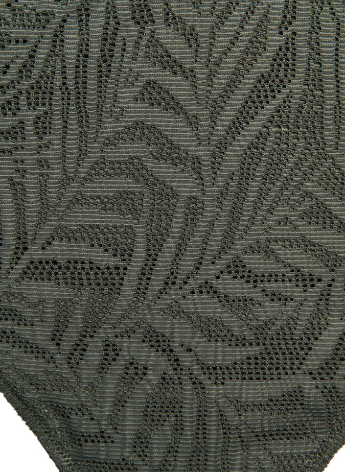 Culotte de bikini br&eacute;silienne en maille structur&eacute;e, Vert, Packshot image number 2