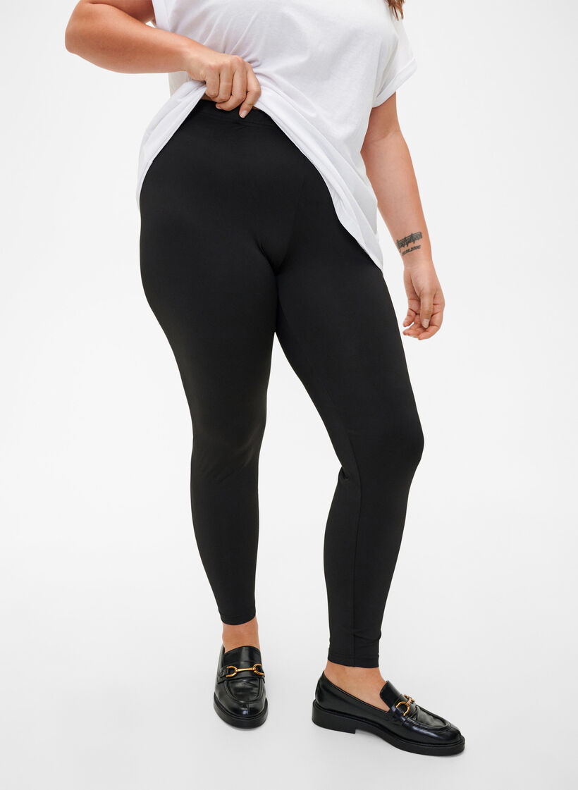 Leggings basiques 2-pack, Noir, Model image number 0
