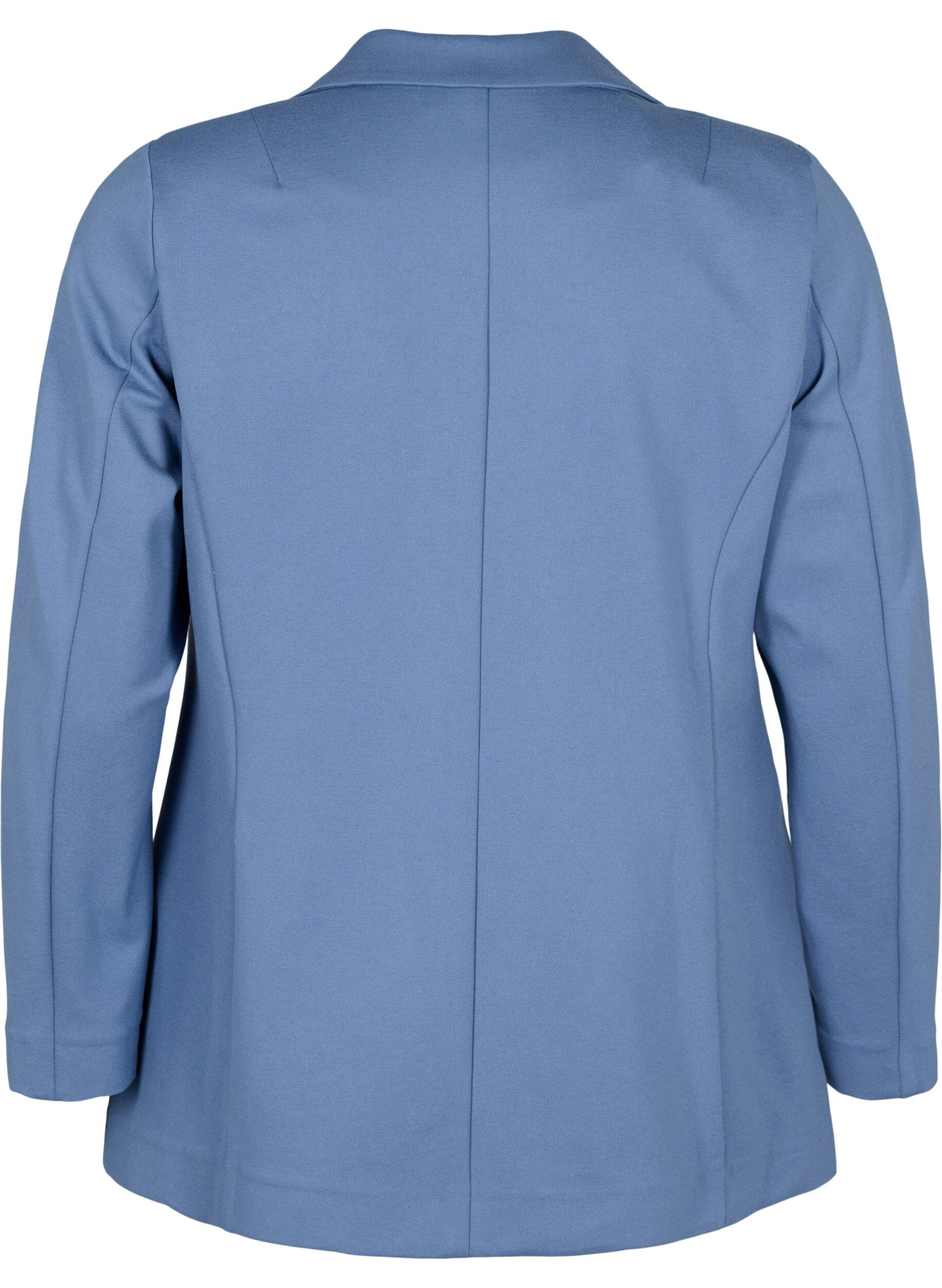 Zizzi Blazer simple avec fermeture &agrave; boutons, Bleu, Packshot image number 1