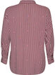 Chemise de nuit &agrave; rayures et c&oelig;urs, Bordeaux fonc&eacute;, Packshot image number 1