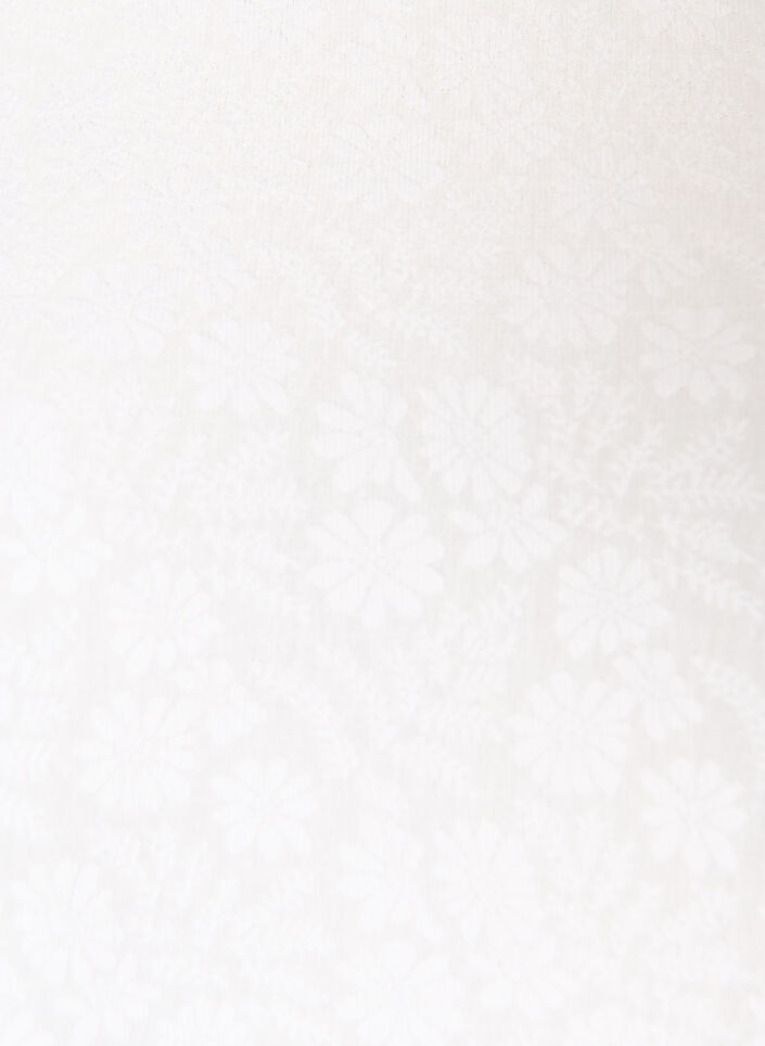 Blouse textur&eacute;e &agrave; manches courtes, Blanc, Packshot image number 2