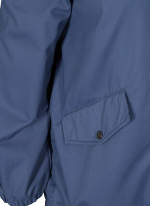 Veste courte avec capuche et poches, Blue Indigo, Packshot image number 3