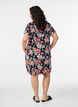 Robe en coton &agrave; manches courtes avec imprim&eacute;, Bleu, Model image number 2