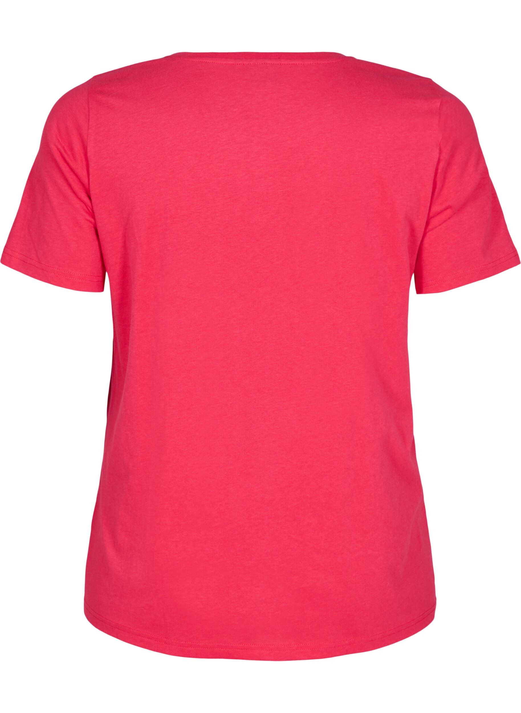 Zizzi FLASH - T-shirt avec motif, Rose, Packshot image number 1