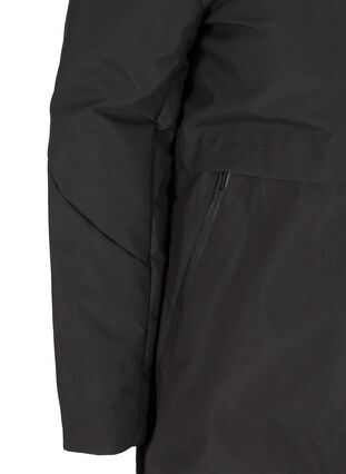 Veste d'hiver avec cordon de serrage à la taille, Black, Packshot image number 3