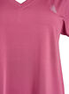 T-shirt de sport ample avec col en v, Bordeaux, Packshot image number 2