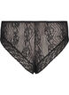 Culotte brésilienne en dentelle microfibre, Black, Packshot image number 1