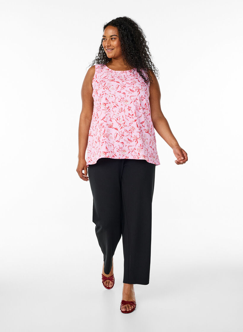 FLASH - Haut sans manches et texturé, Rose poudrée, Model image number 1