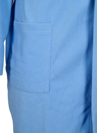 Robe de chambre avec fermeture éclair et capuche, Della Robbia Blue, Packshot image number 3
