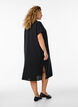 Chemise longue en viscose et en lin, Noir, Model image number 1