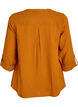 Blouse en mousseline de coton avec broderie anglaise, Orange, Packshot image number 1
