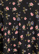 Robe &agrave; manches courtes avec col en V, Noir, Packshot image number 2