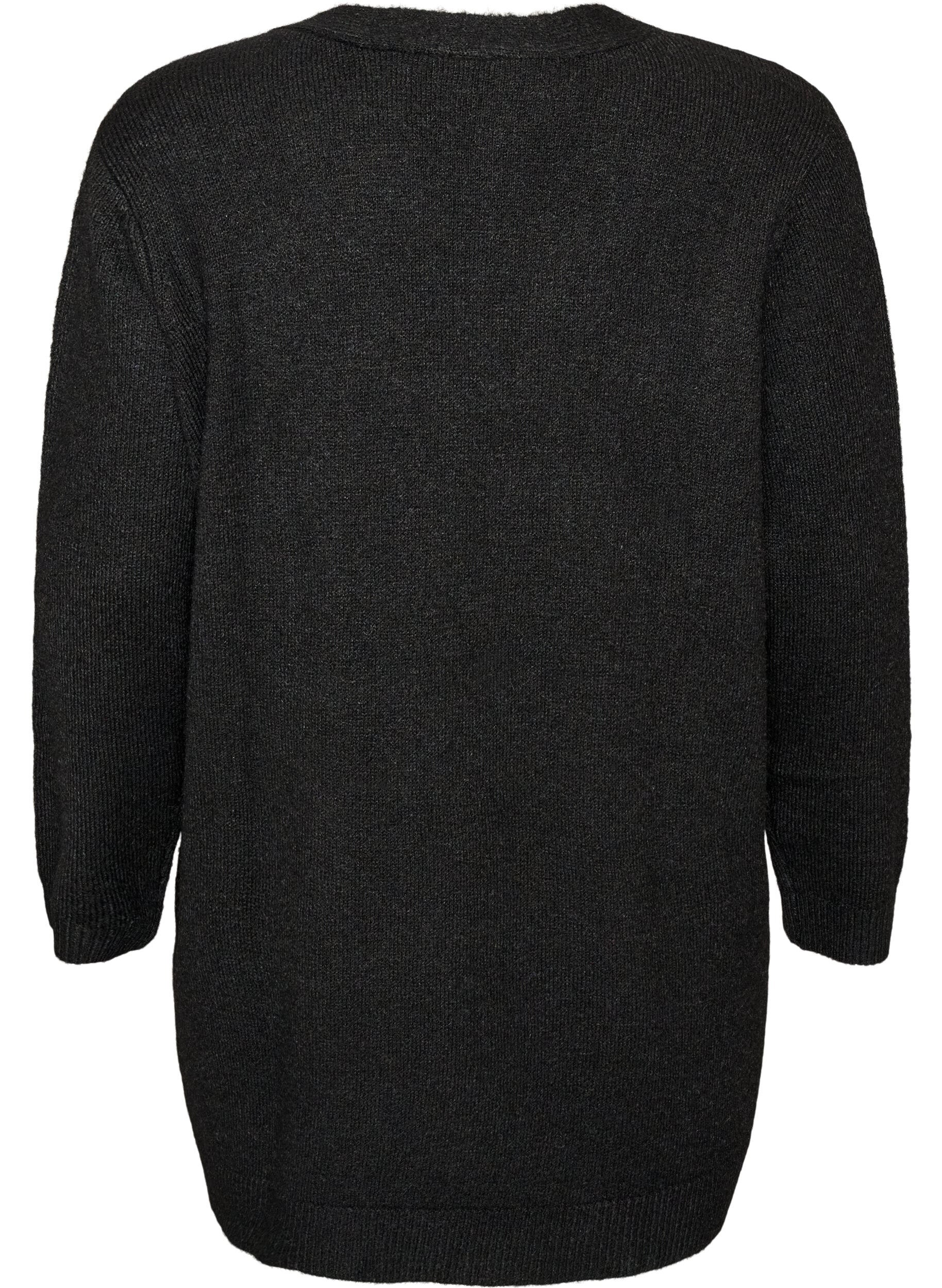ZizziCardigan long avec poches, Noir, Packshot image number 1