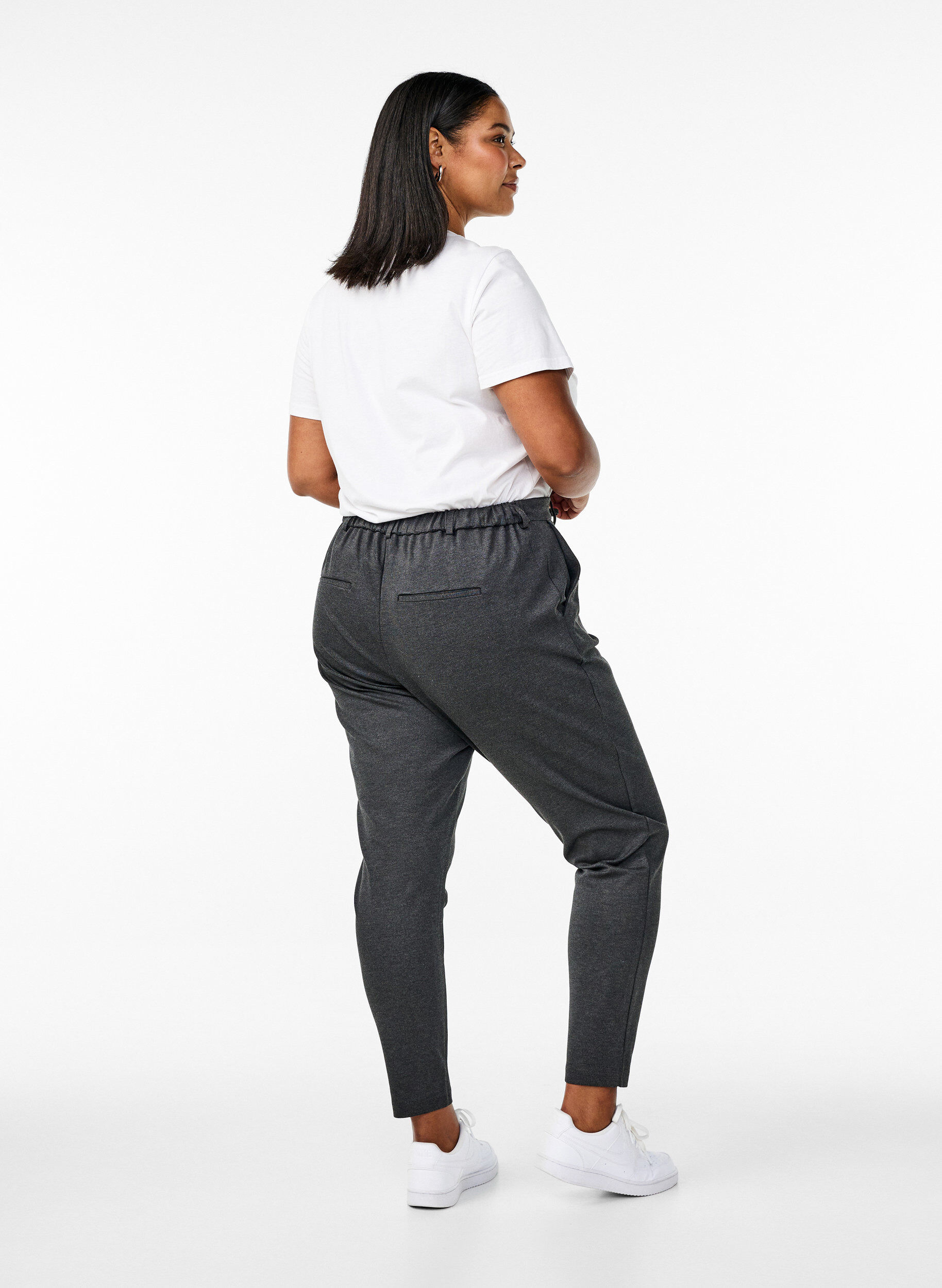 Zizzi Pantalon Maddison, Gris anthracite, Model image number 1