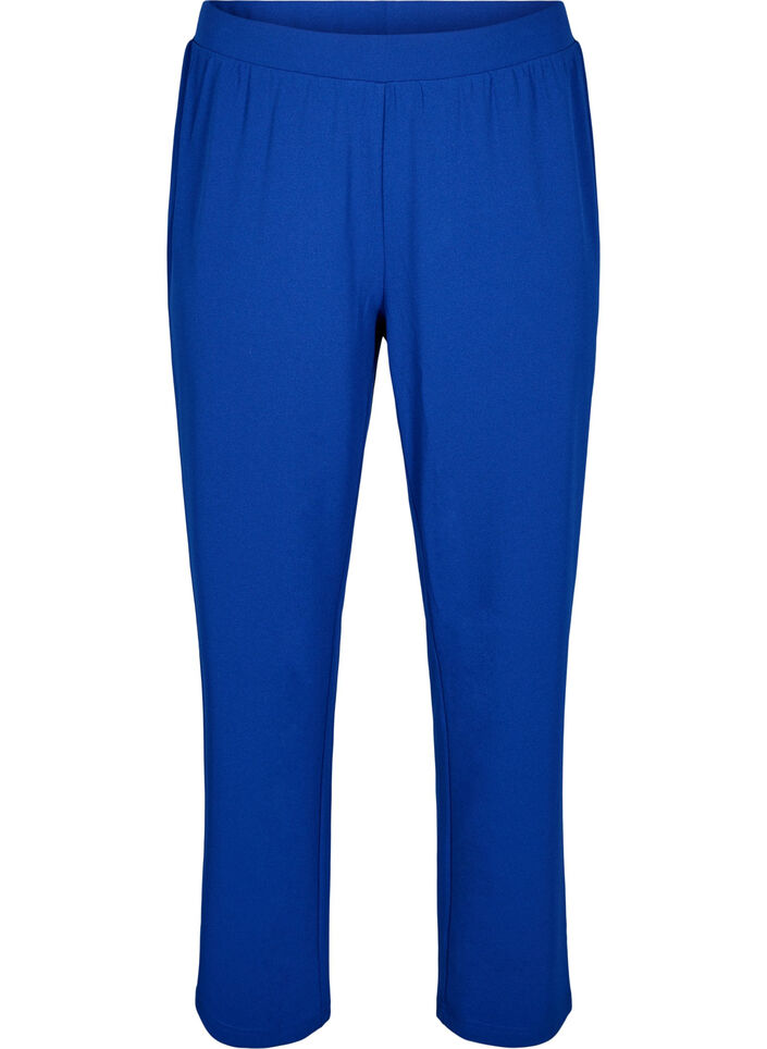 Pantalon &agrave; coupe droite, Bleu, Packshot image number 0