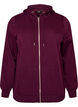 Sweat &agrave; capuche zipp&eacute; avec poches, Violet, Packshot image number 0