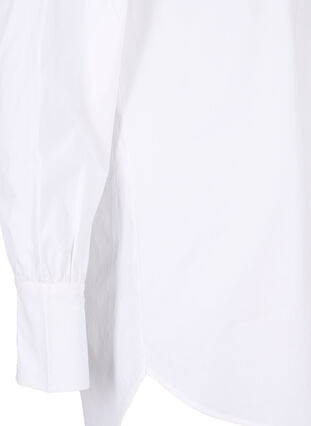 Chemise en coton longue, Bright White, Packshot image number 3