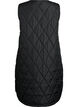 Gilet long matelass&eacute; avec boutons-pression, Noir, Packshot image number 1