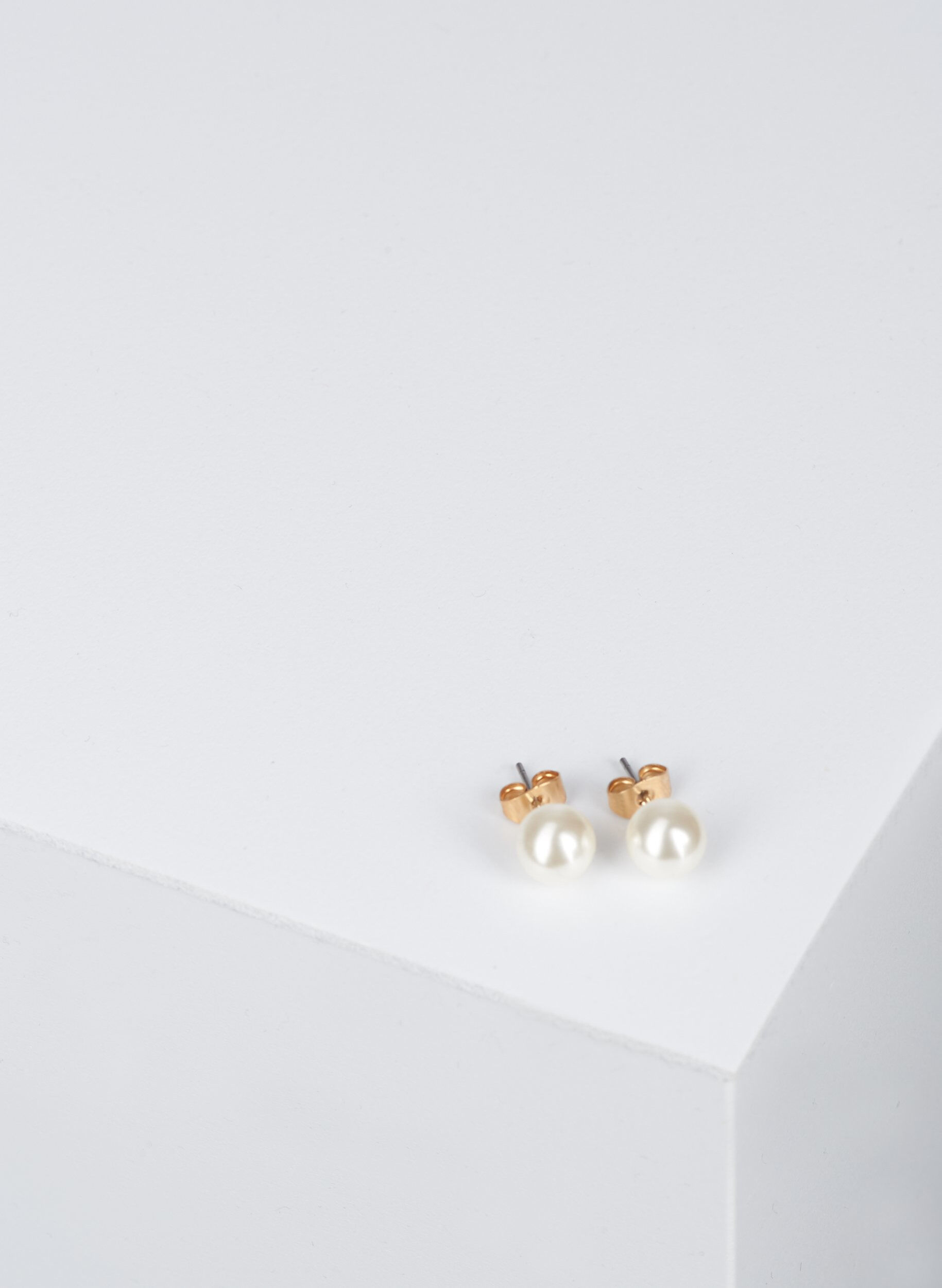 Zizzi Boucles d'oreilles perles, PEARL, Packshot image number 1