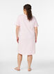 Chemise de nuit &agrave; manches courtes en coton biologique, Rose, Model image number 1