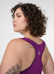 Brassière de sport avec dos nageur, Violet, Model image number 3