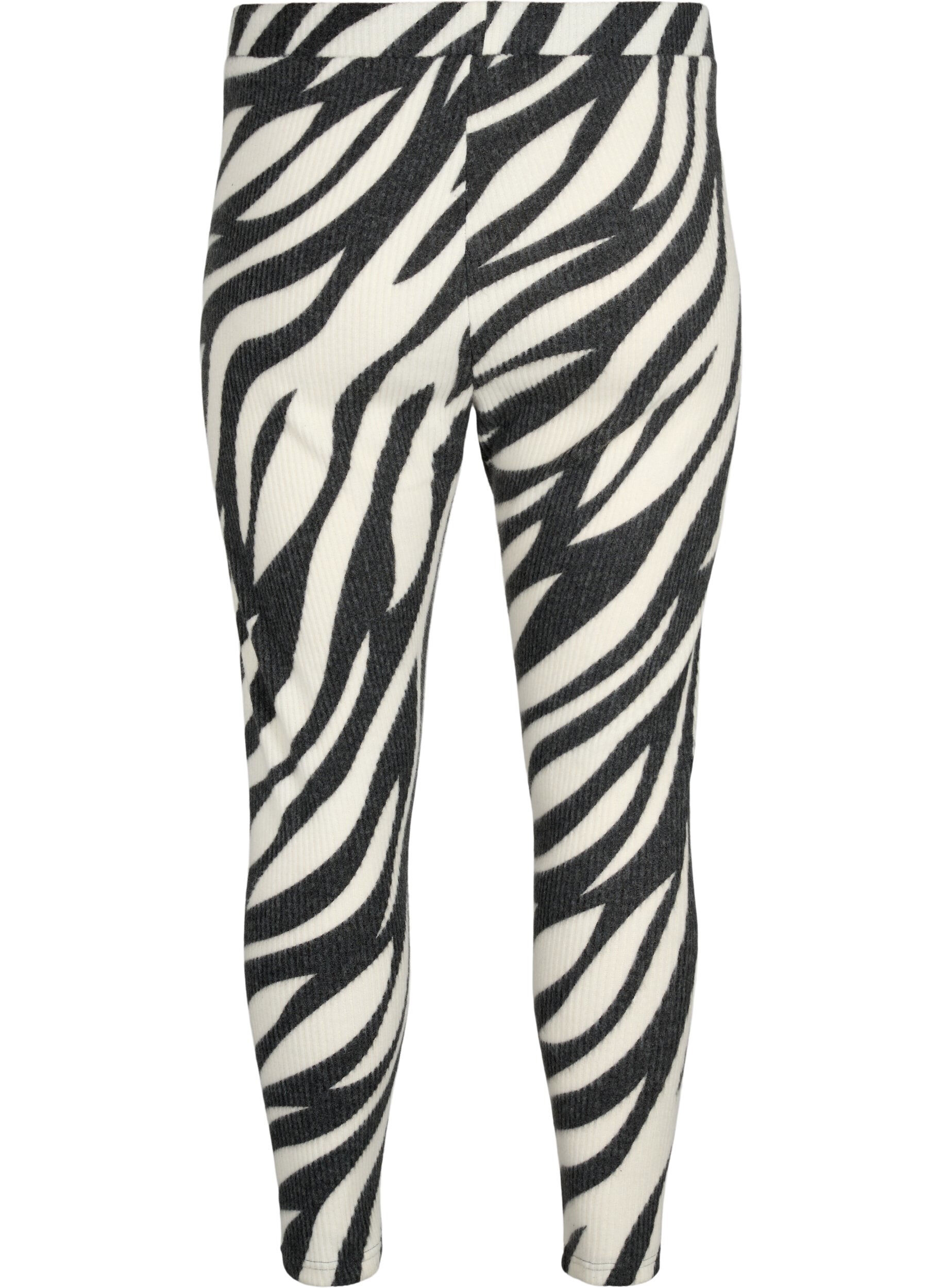 Zizzi Leggings avec imprim&eacute; z&eacute;br&eacute;, White Zebra, Packshot image number 1