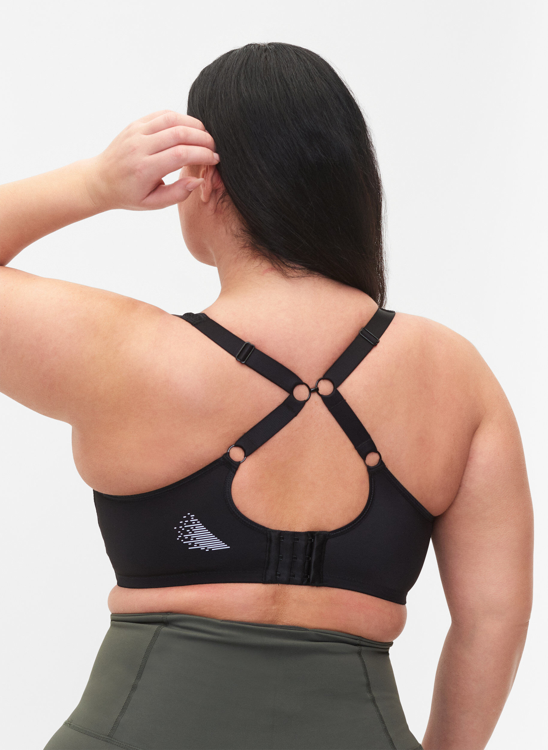 Zizzi Soutien-gorge de sport avec armature, Noir, Model image number 4