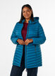 Veste l&eacute;g&egrave;re avec des poches et une capuche d&eacute;tachable, Bleu p&eacute;trole, Model image number 0