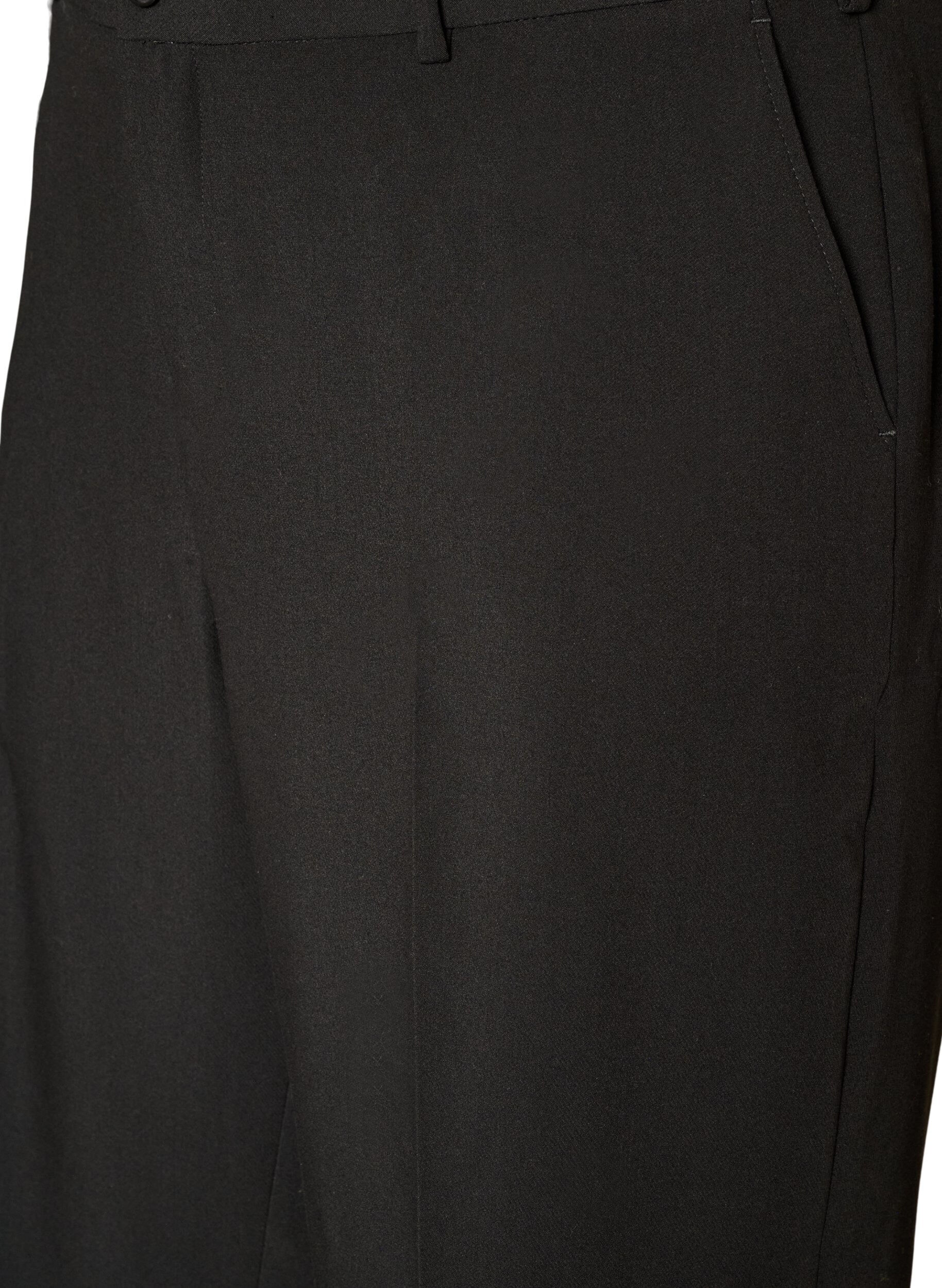 ZizziPantalon tailleur large &agrave; taille haute, Noir, Packshot image number 2