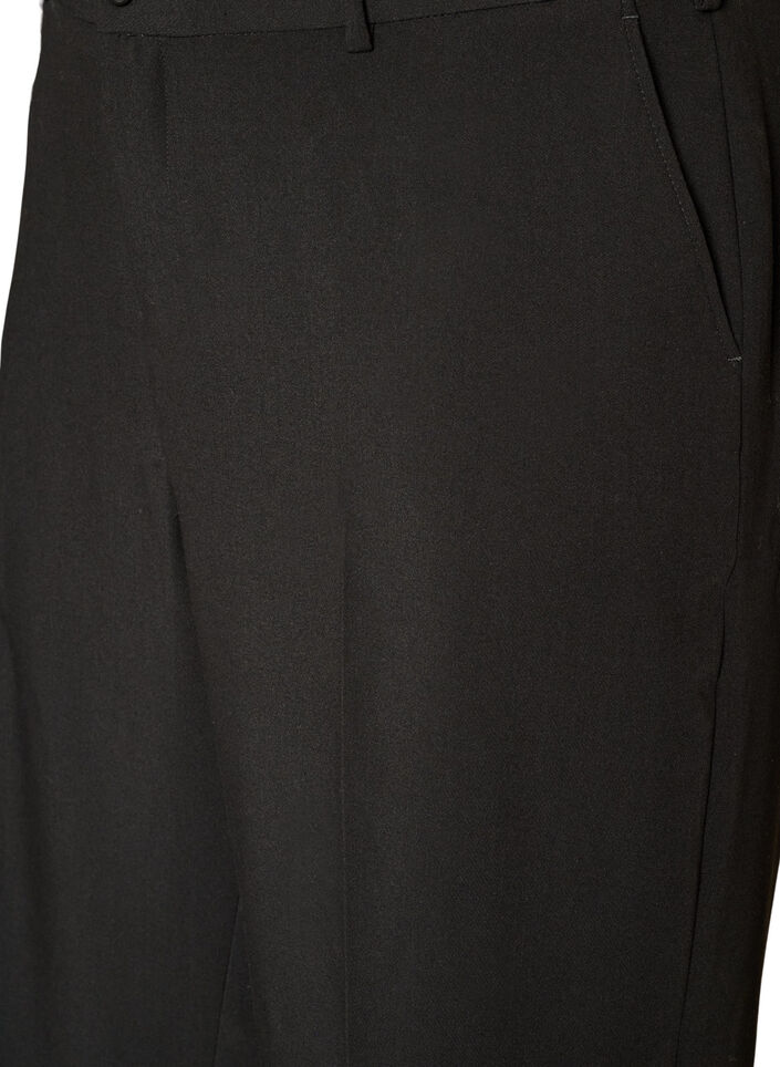 Pantalon tailleur large &agrave; taille haute, Noir, Packshot image number 2