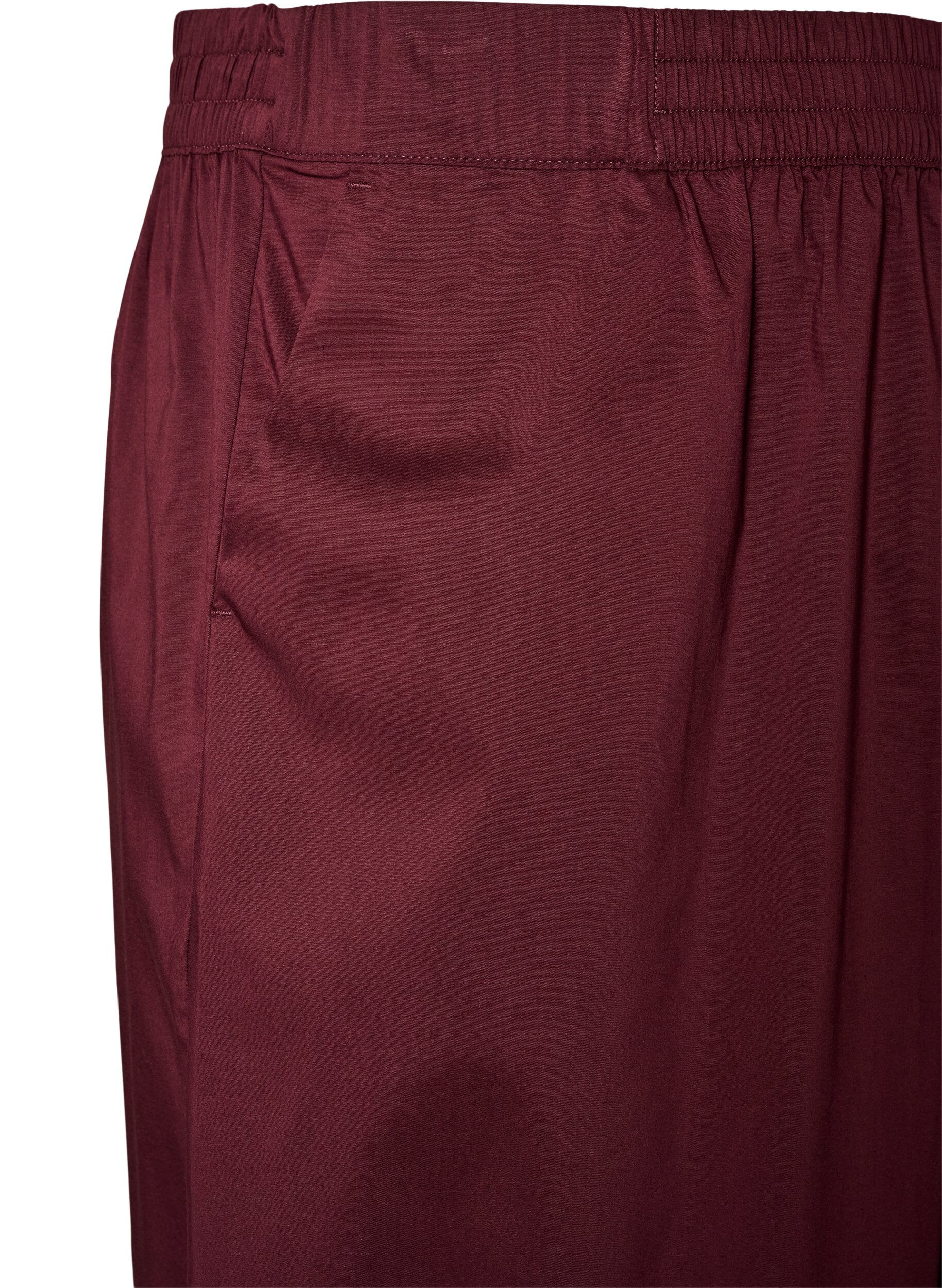 ZizziPantalon ballon avec poches et ceinture &eacute;lastique, Bordeaux, Packshot image number 2