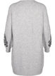 Robe en maille avec décoration, Light Grey Melange, Packshot image number 1