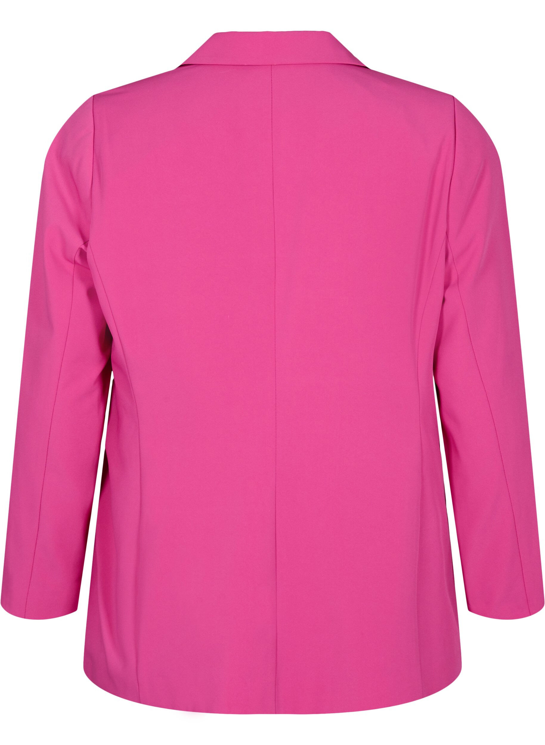 Zizzi Blazer classique avec poches, Festival Fuchsia, Packshot image number 1