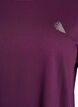 T-shirt de sport couleur unie, Violet, Packshot image number 2