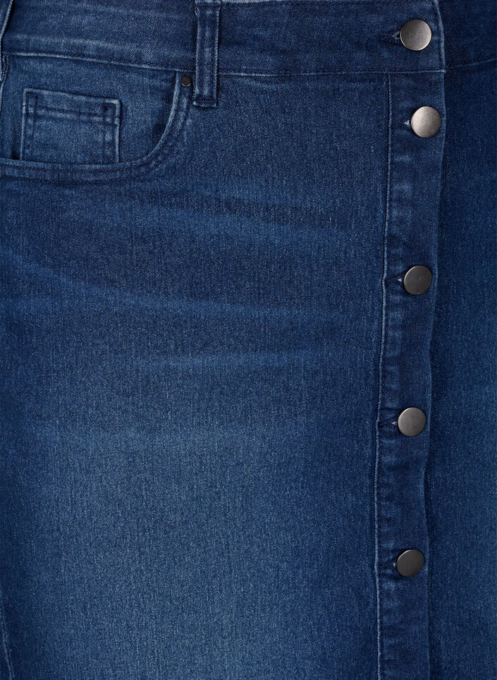 FLASH - Jupe en jean avec fermeture boutonnée, Bleu, Packshot image number 2