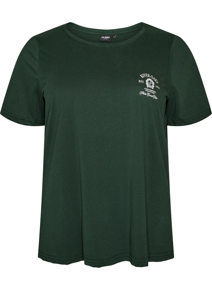 T-shirt imprim&eacute;, Vert, Packshot image number 0