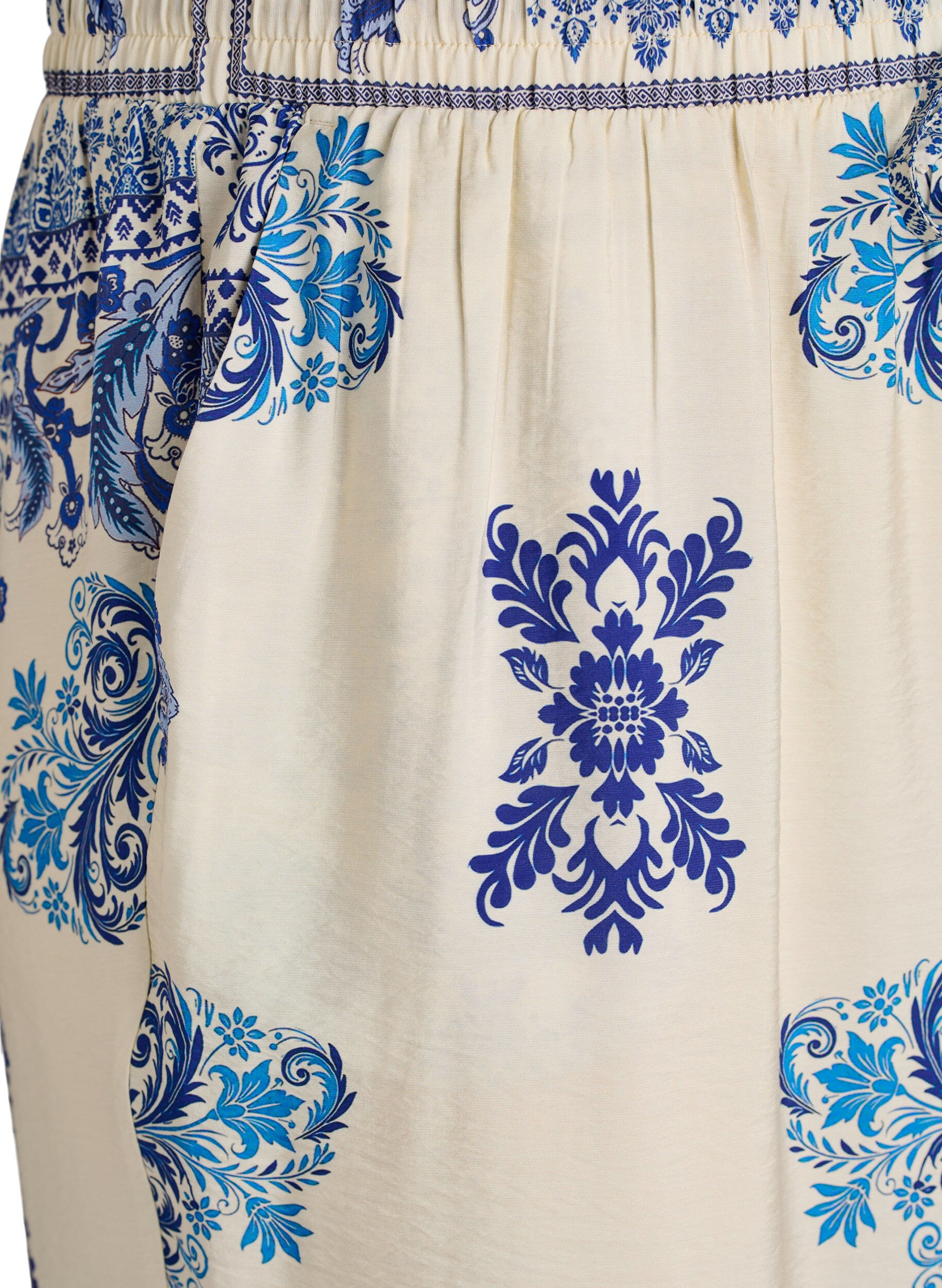 Zizzi Pantalon large &agrave; motifs, 9991, Packshot image number 2