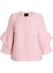 Veste boucl&eacute;e avec volants, Rose, Packshot image number 0