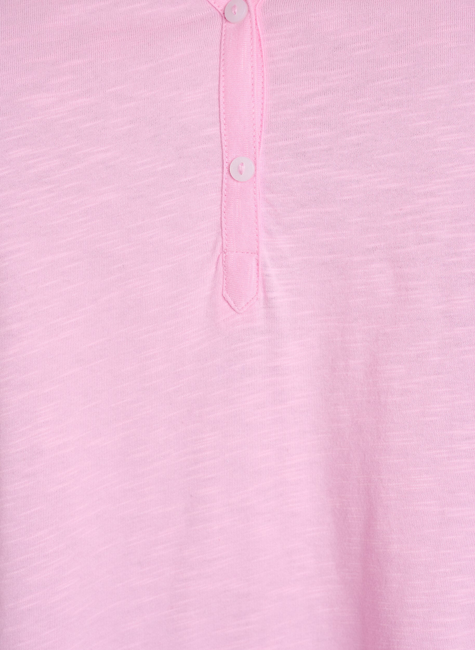 ZizziT-shirt dot&eacute; de boutons, Rose, Packshot image number 2