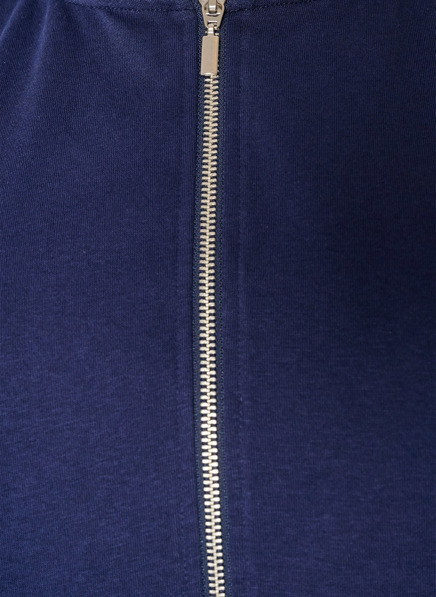 ZizziCardigan en sweat avec une capuche et des poches, Bleu, Packshot image number 2