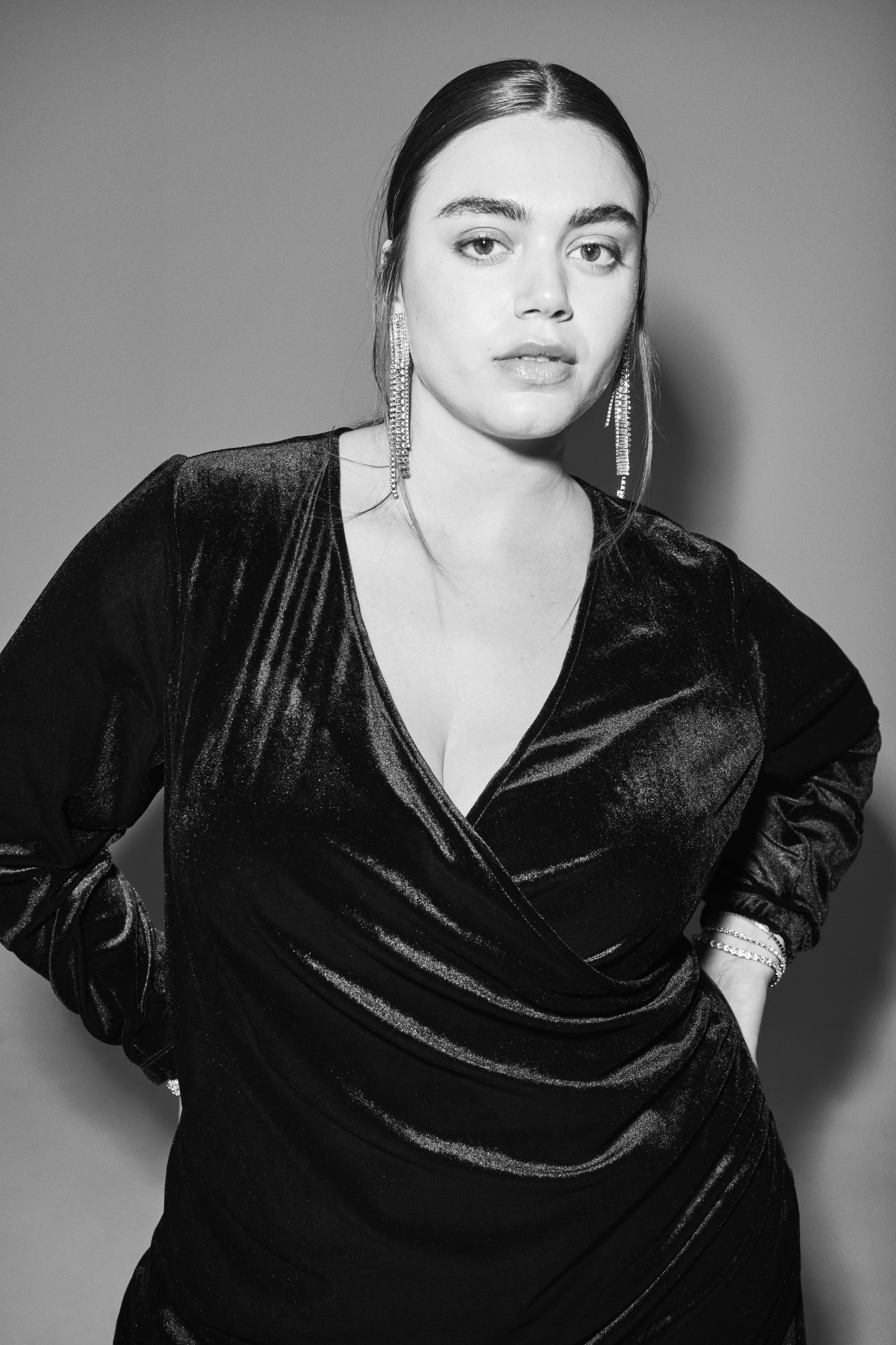 Zizzi Ensemble en velours avec d&eacute;tails, , Model