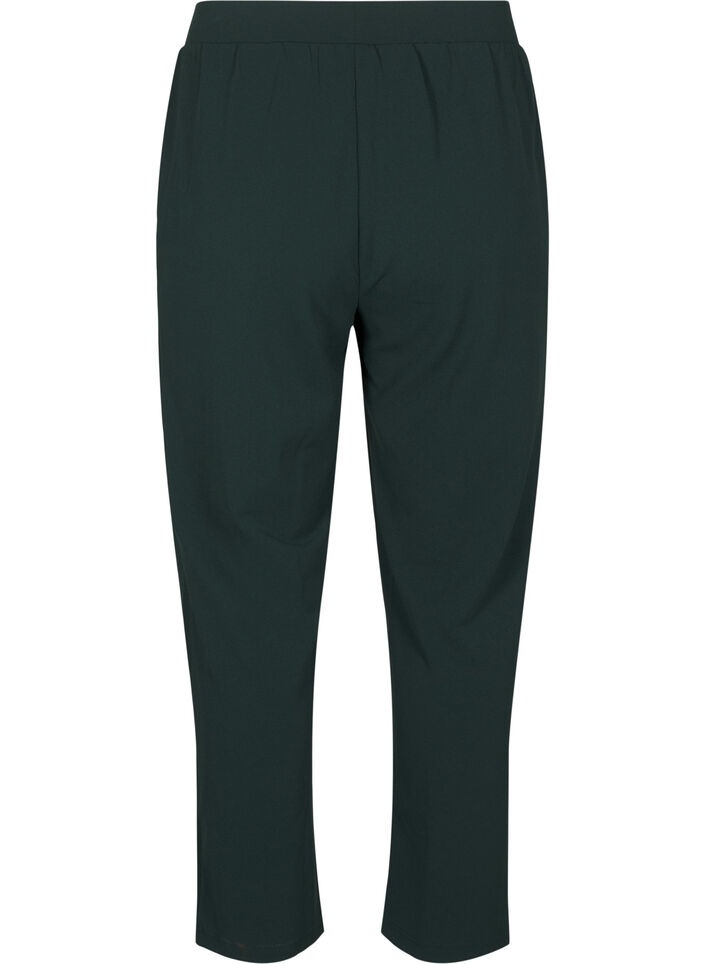 FLASH - Pantalon &agrave; coupe droite, Vert fonc&eacute;, Packshot image number 1
