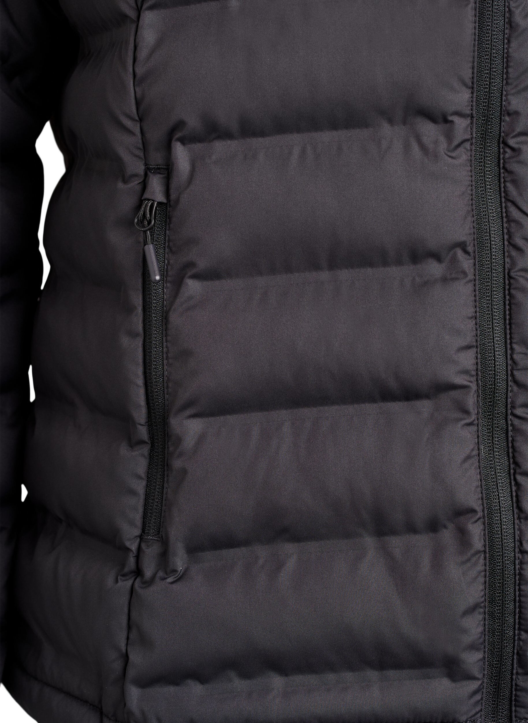 Zizzi Veste l&eacute;g&egrave;re et d&eacute;perlante avec capuche, Noir, Packshot image number 3