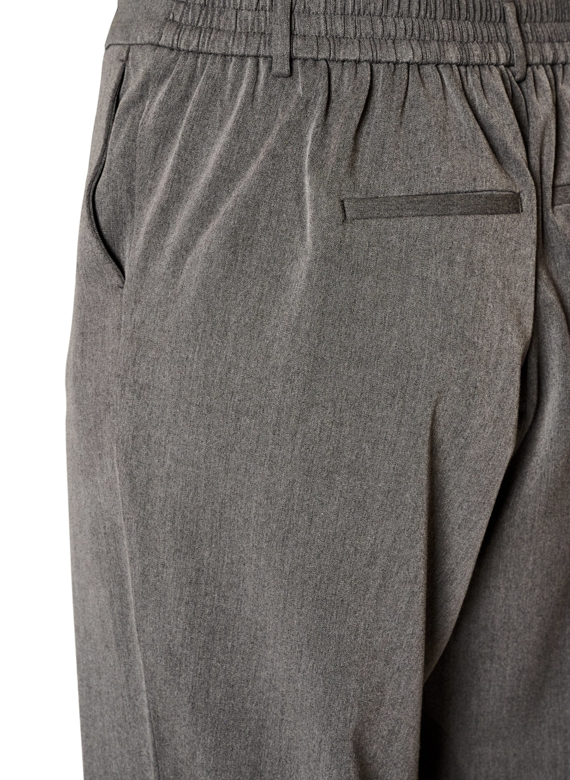 ZizziPantalon de costume taille haute coupe droite, Gris anthracite, Packshot image number 3