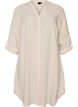 Chemise longue en lin et viscose, Beige, Packshot image number 0