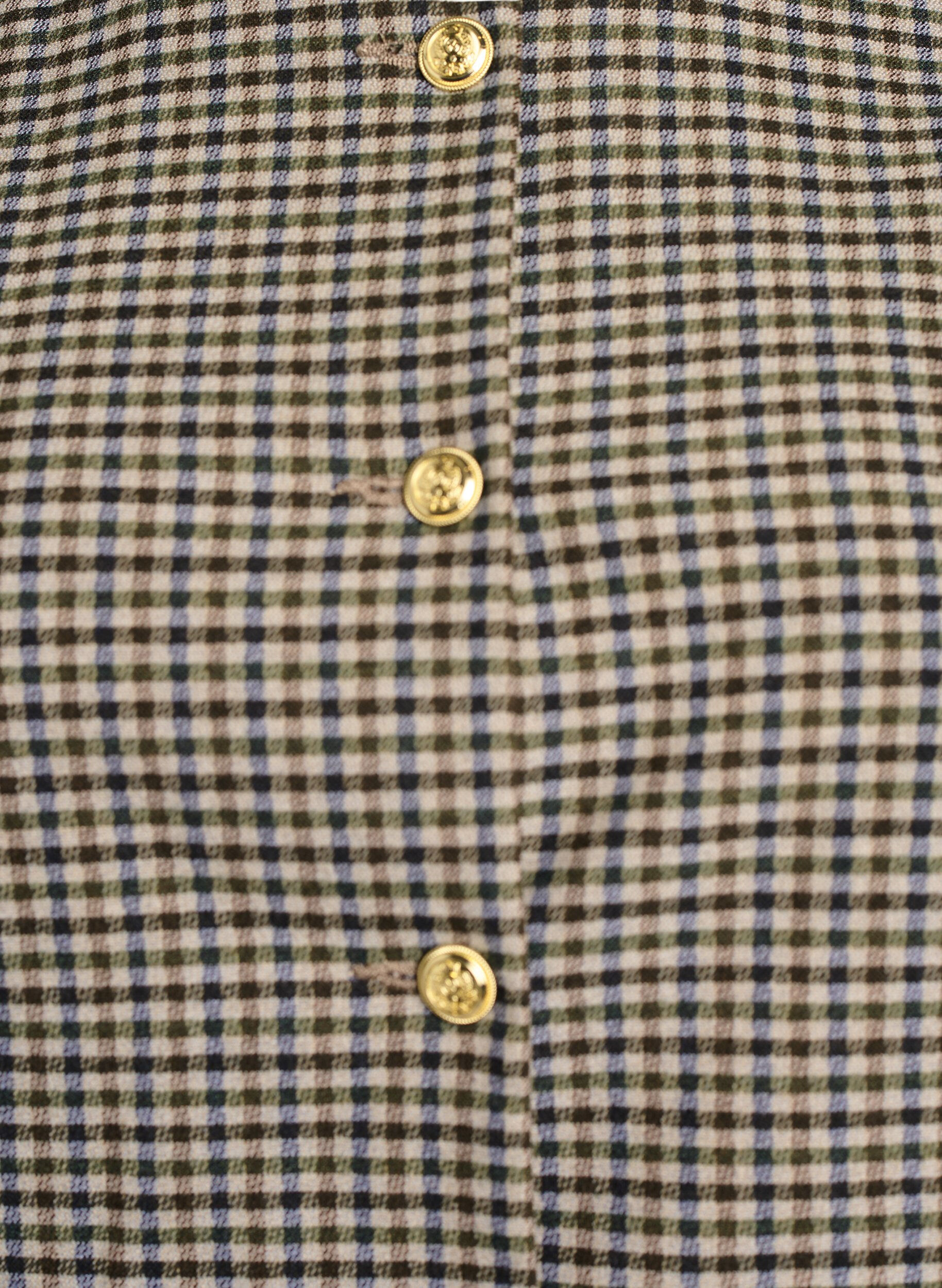 Zizzi Veste courte avec boutons dor&eacute;s, Marron, Packshot image number 2