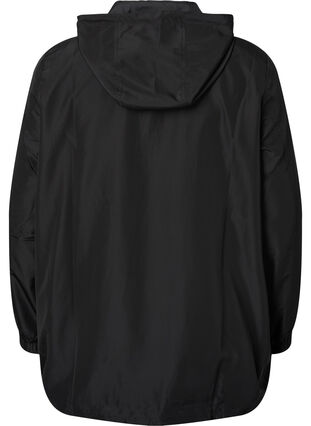 Anorak avec capuche et poche, Black, Packshot image number 1
