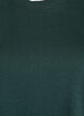 T-shirt basique en coton &agrave; col rond, Vert fonc&eacute;, Packshot image number 2
