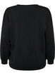 Sweat-shirt avec impression de texte, Black, Packshot image number 1